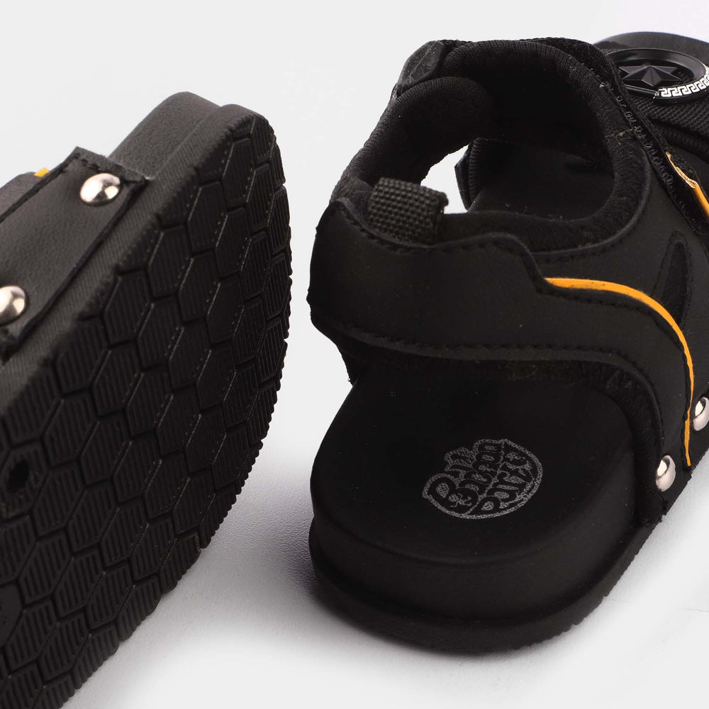 Boys Sandal BR-004-Black/Yellow