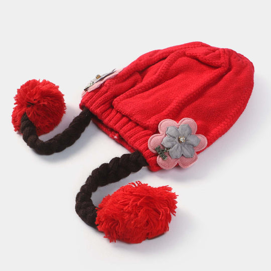 Woolen Cap 6M+ | Red