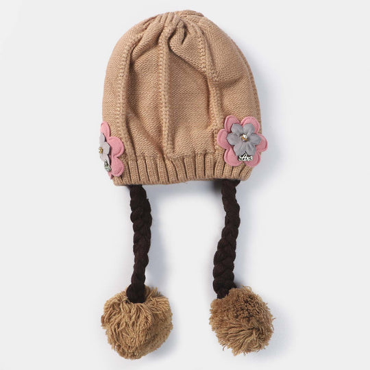 Woolen Cap 6M+ | Light BROWN