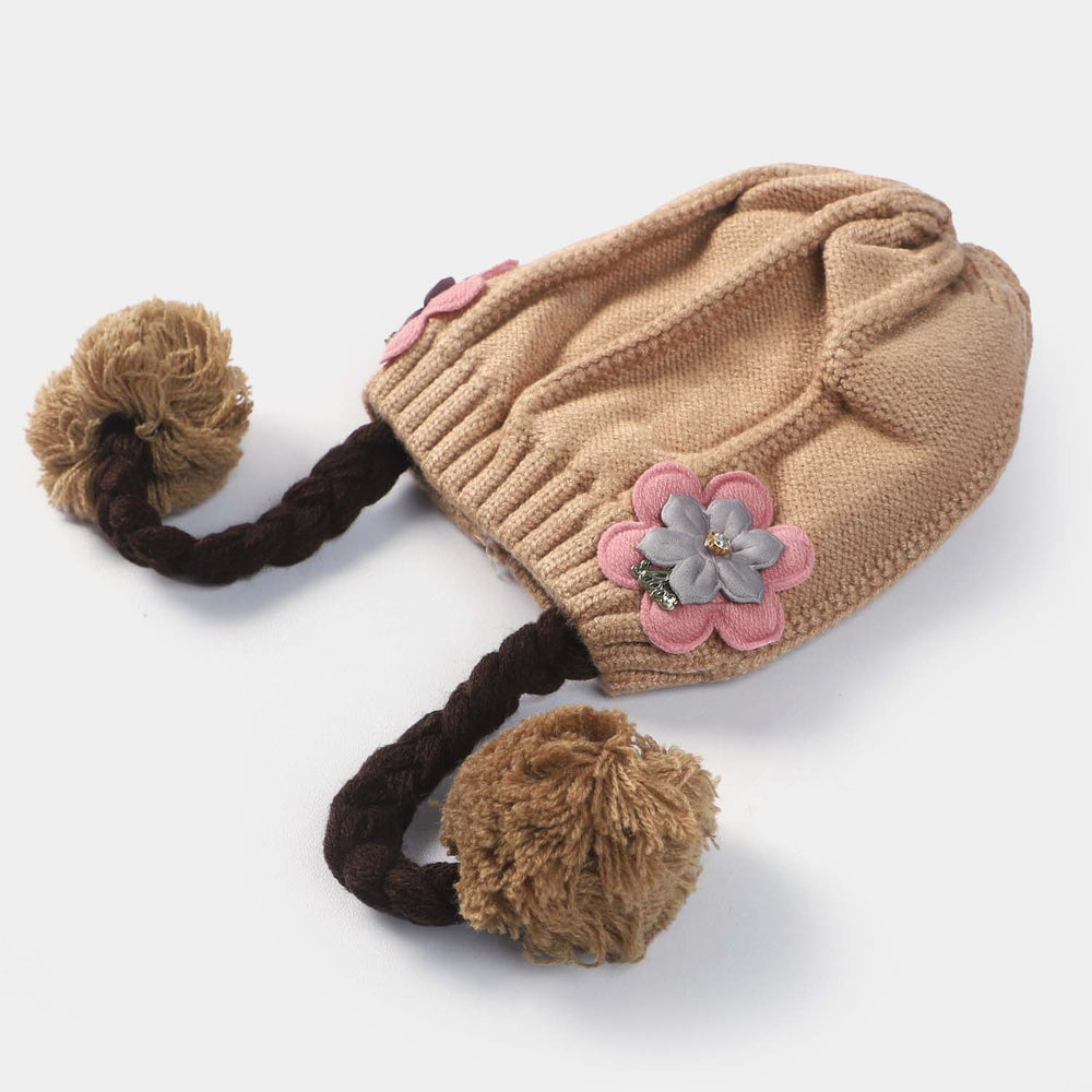 Woolen Cap 6M+ | Light BROWN