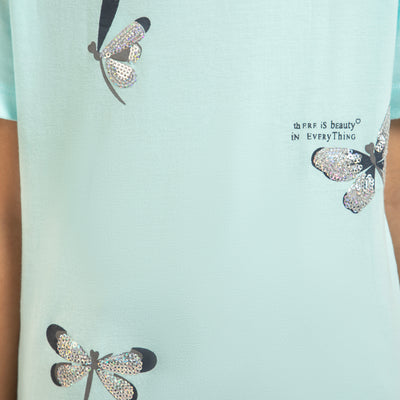 Girls T-Shirt H/S Butterfly  - Spa Retreat