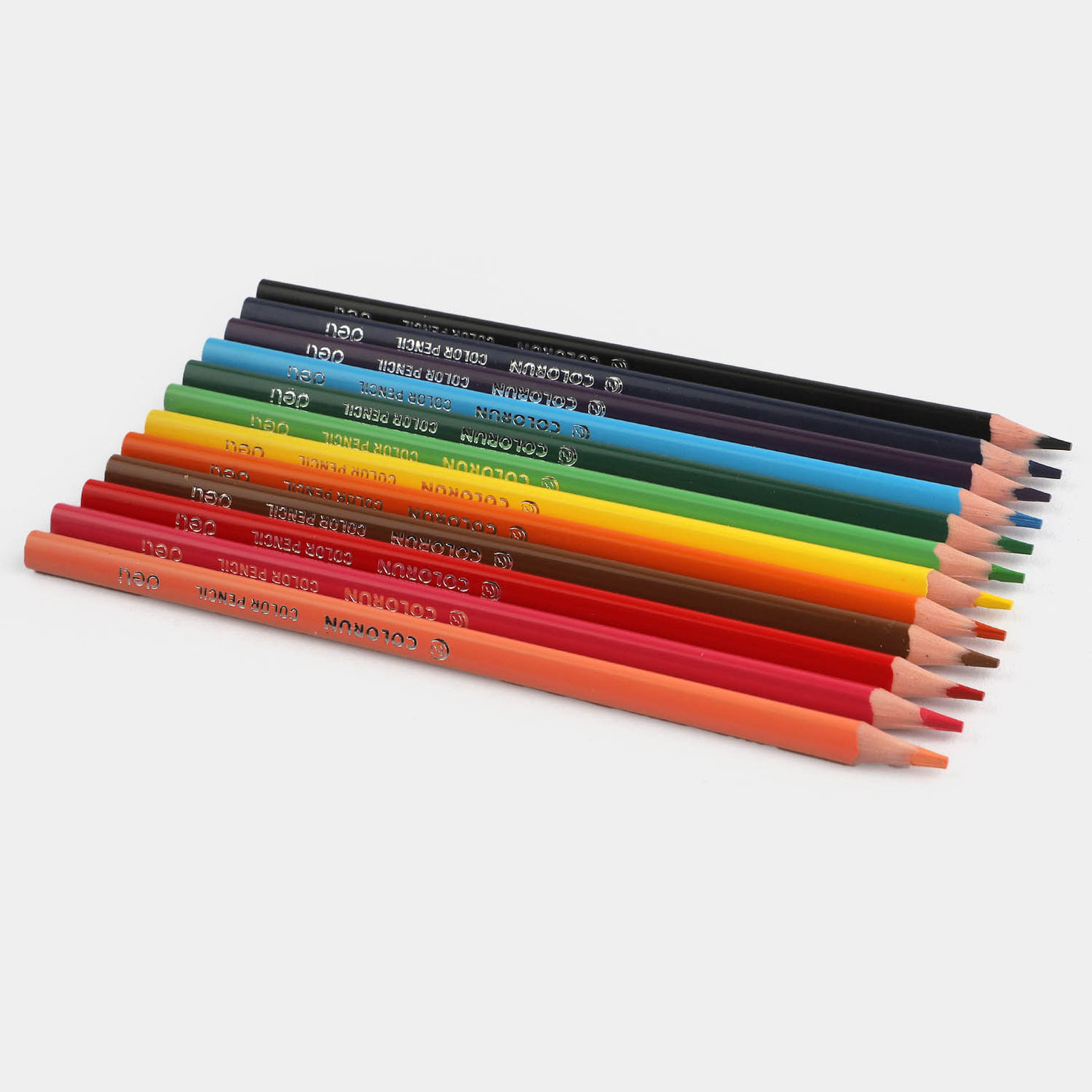 Colour Pencil Plastic 12Pcs For kids
