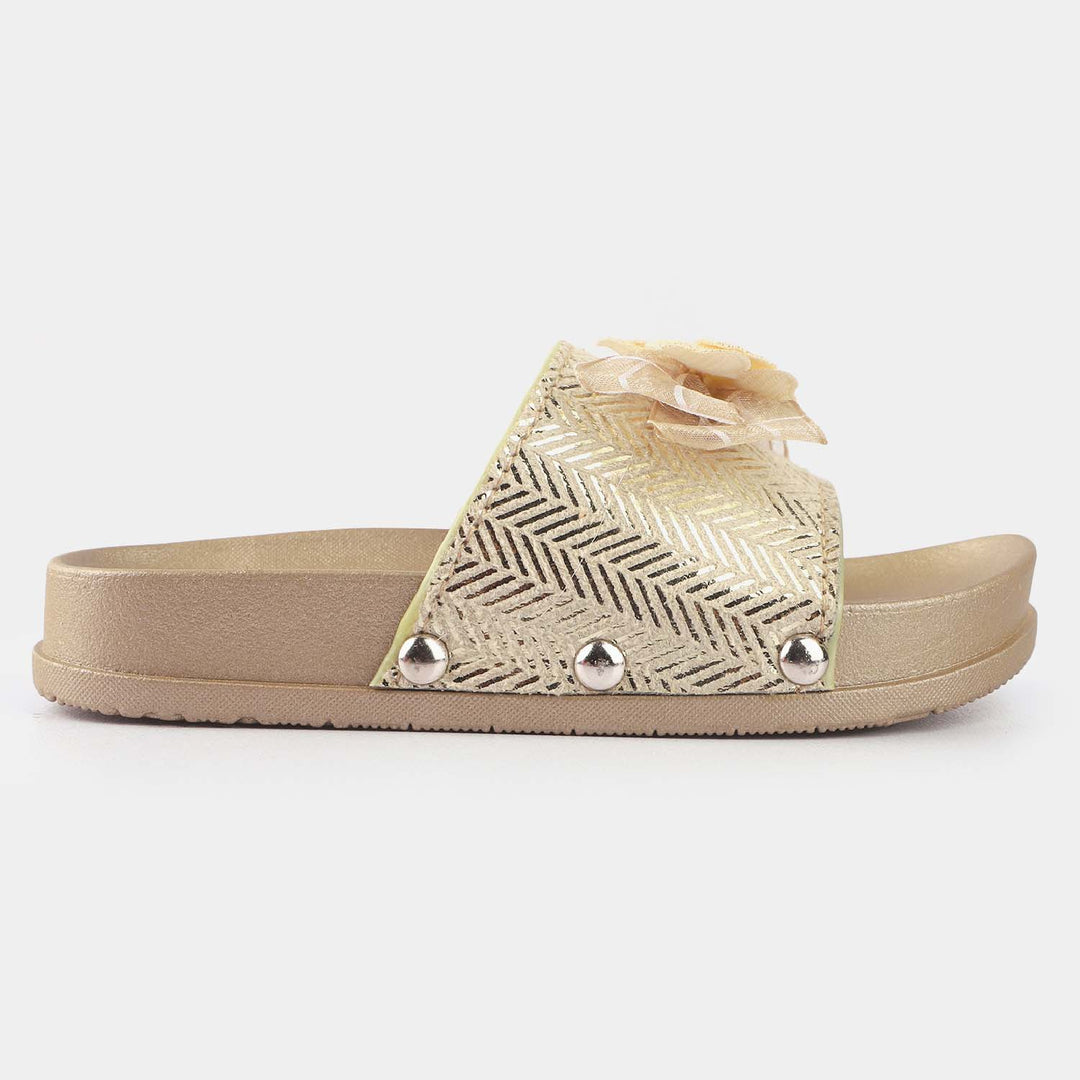 Girls Slipper CL-19-Golden