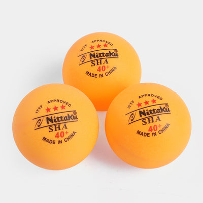 Table Tennis 3 Star Ball Nittaku Plastic SHA 40+