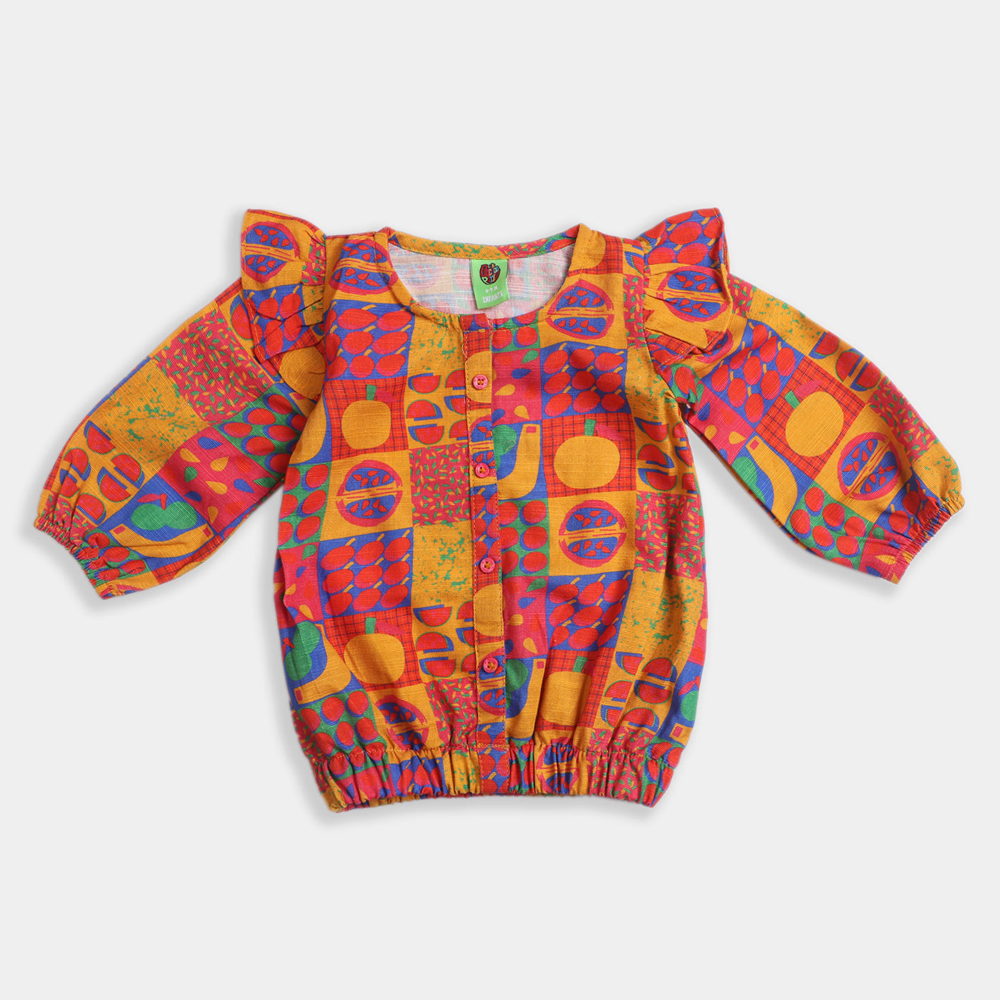 Infant Girls khaddar Casual Top -Multi