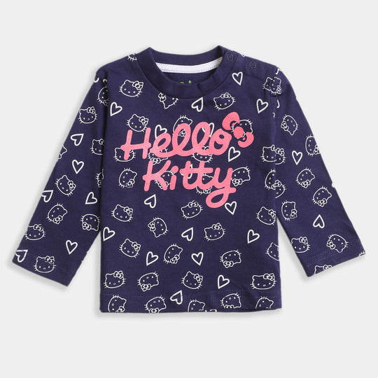 Infant Girls T-Shirt Character - NAVY