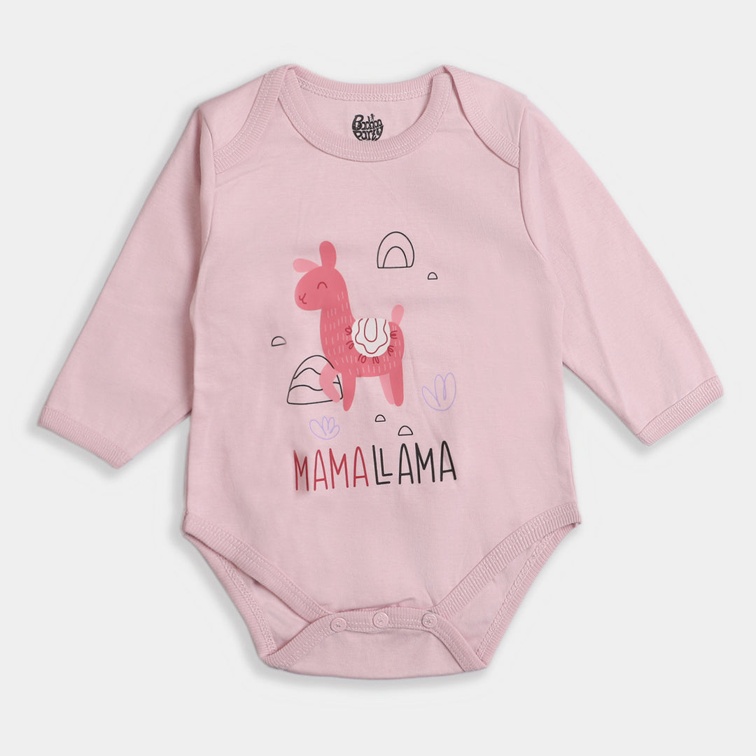 Infant Girls Romper 3Pc Llama-Mix.