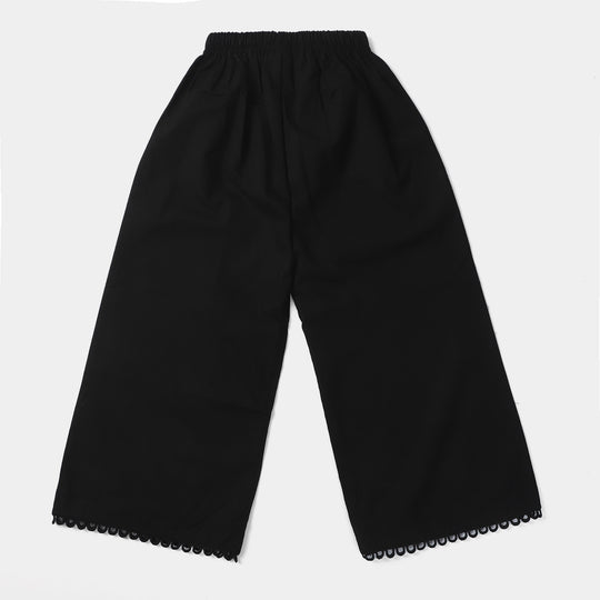 Girls Cotton Eastern Trouser -BLACK