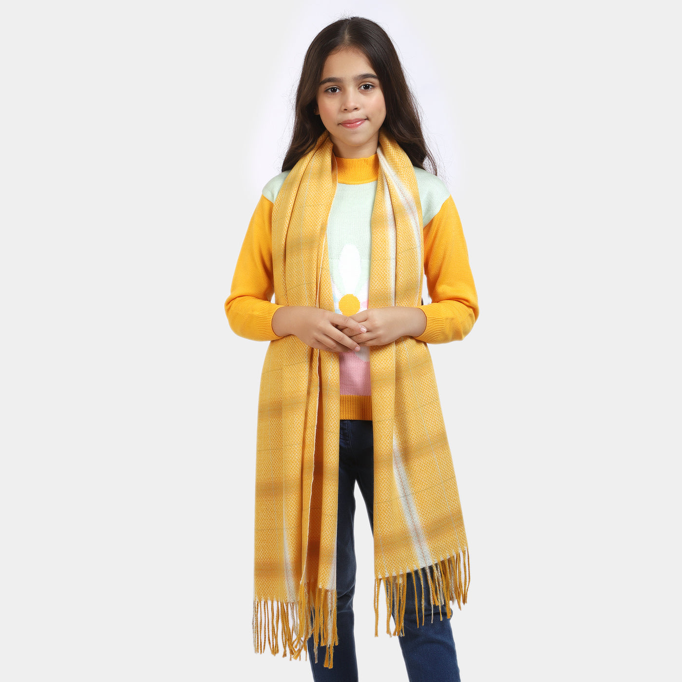 Girls Woolen Scarf Shawl Wrap