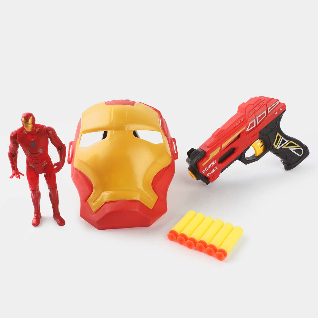 Action Hero Soft Dart Target Play Set For Kids