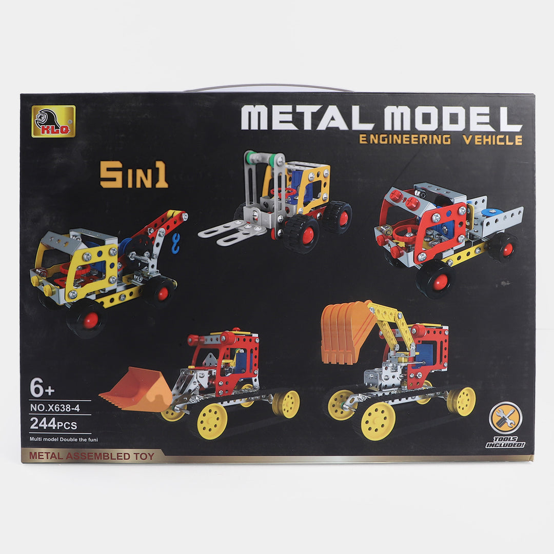 Metal Model Engineering Vehicle | 244Pcs For Kids