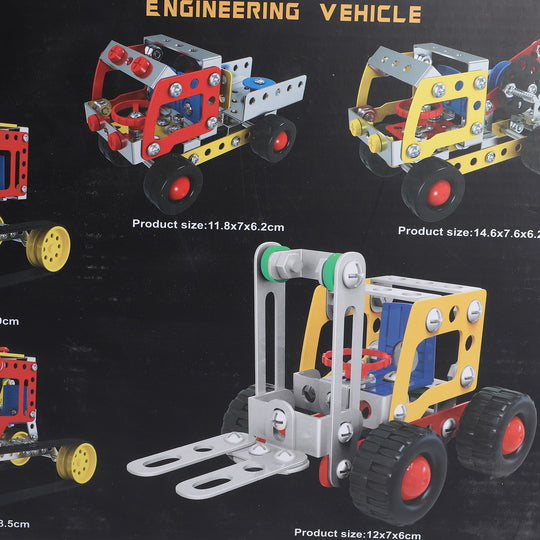 Metal Model Engineering Vehicle | 244Pcs For Kids