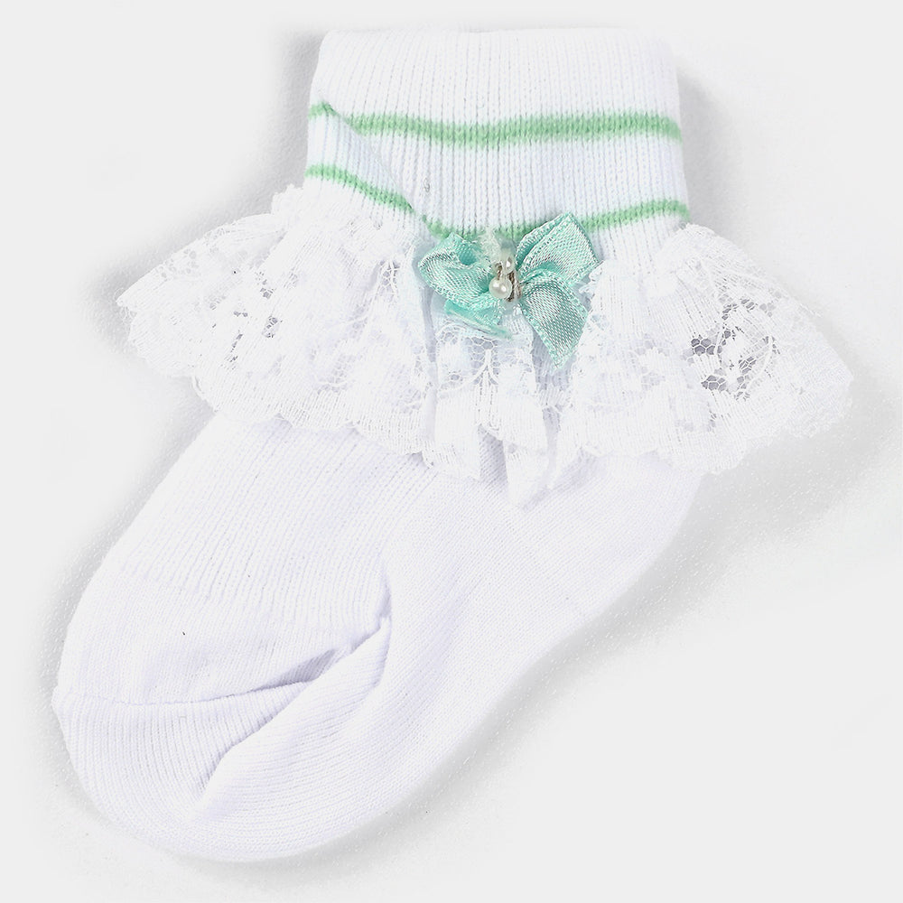 Baby Cotton Lace Frill Socks | 4M+