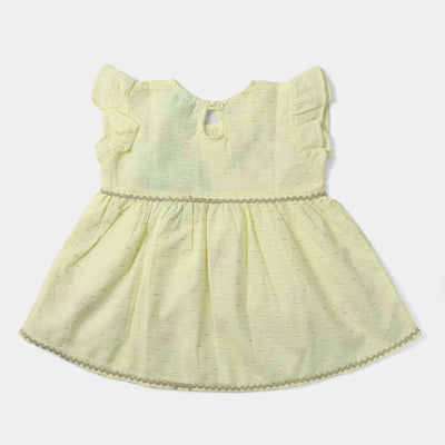 Infant Girls Jacquard 2Pcs Suit Poppy Love-Soda Yellow