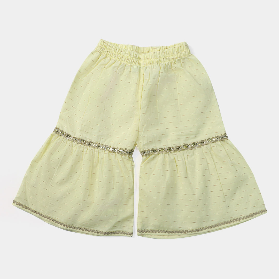 Infant Girls Jacquard 2Pcs Suit Poppy Love-Soda Yellow