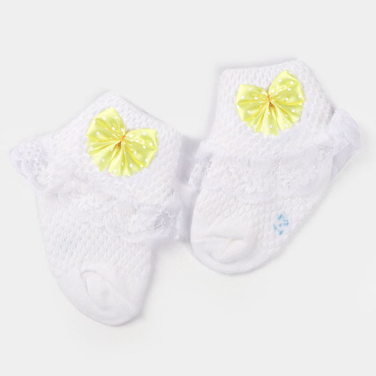 Baby Cotton Lace Frill Socks | 4M+