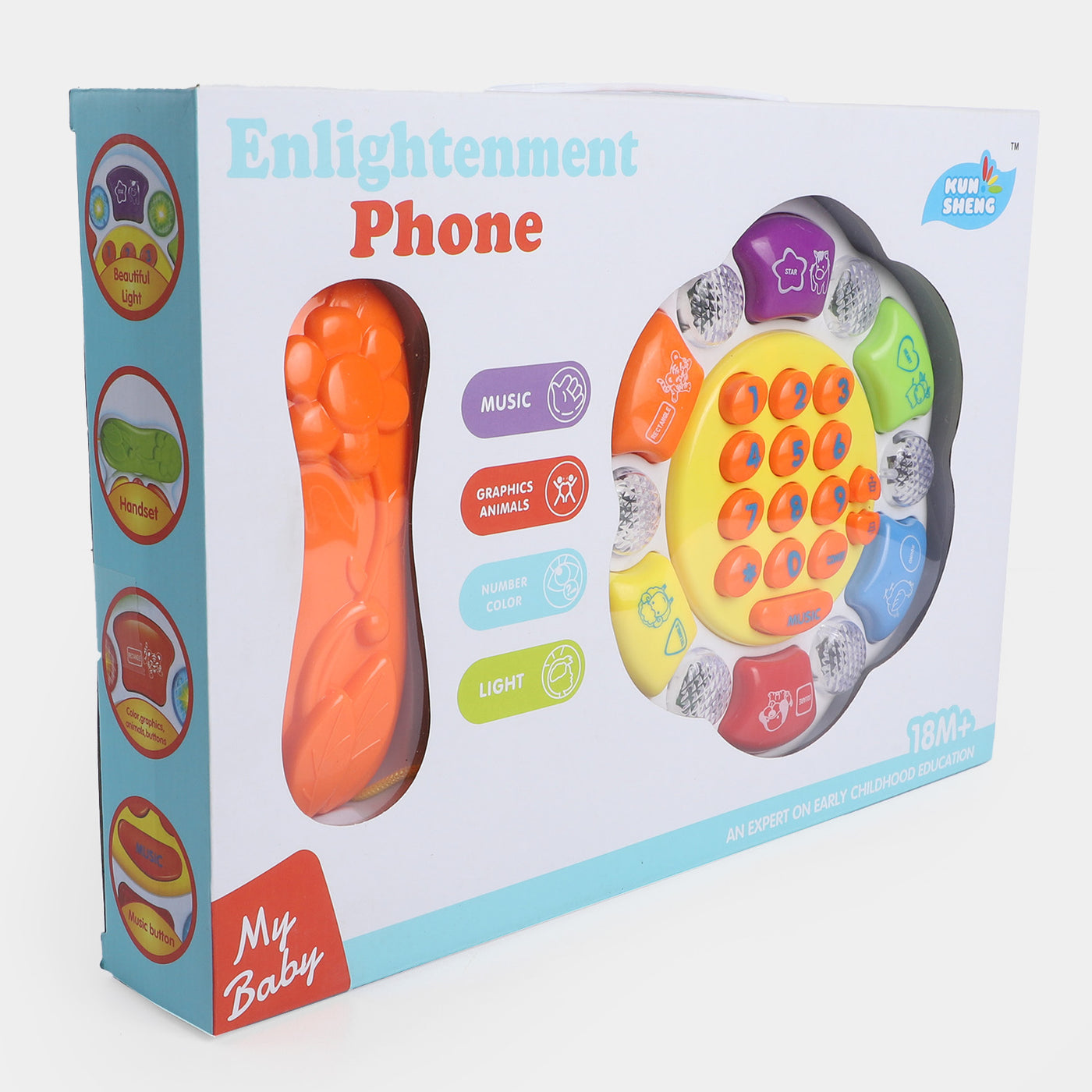 Electric Telephone Learning & Musical Toy For Kids