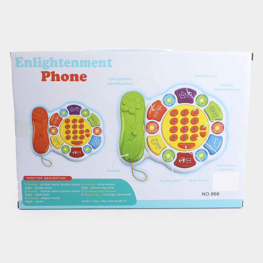 Electric Telephone Learning & Musical Toy For Kids