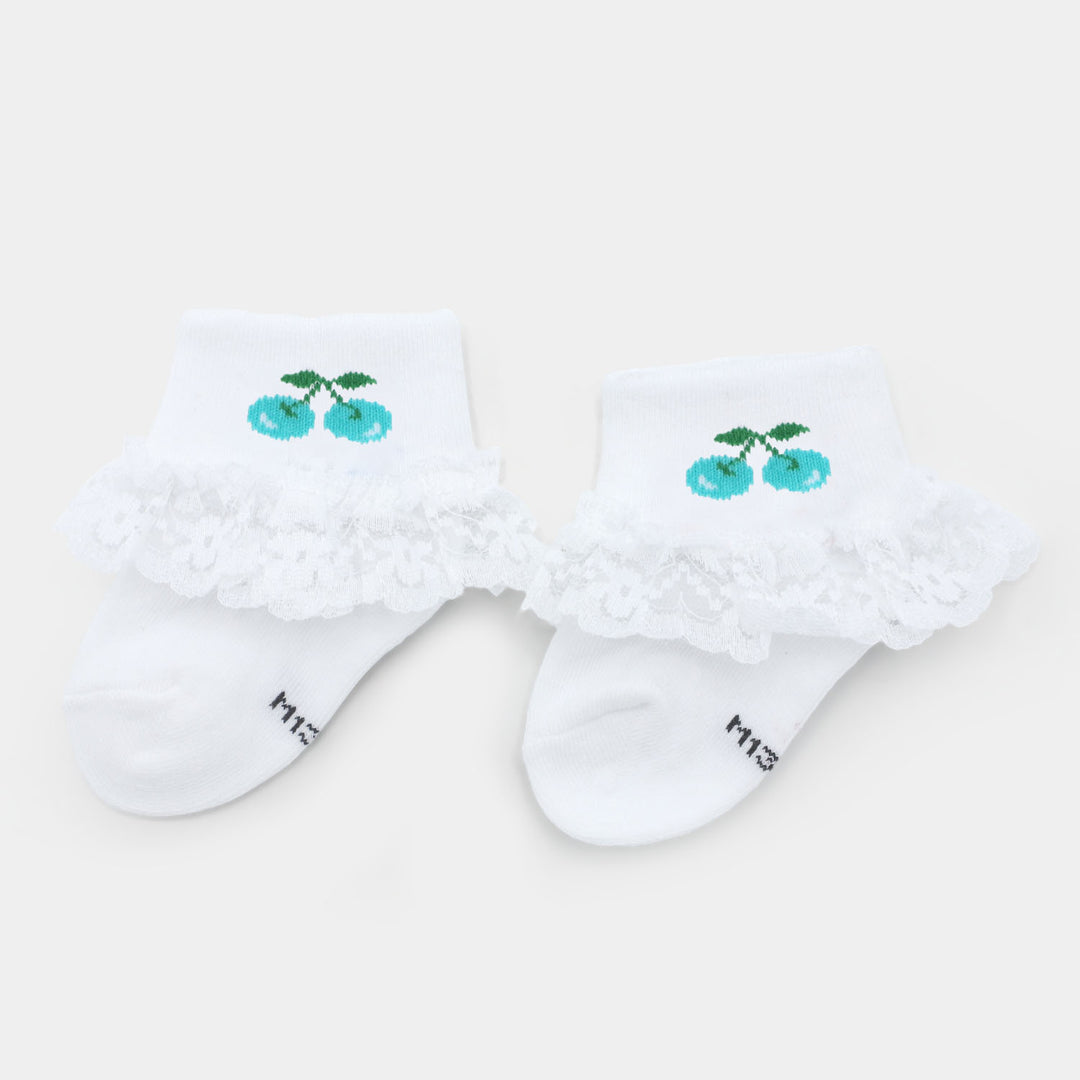 Baby Cotton Lace Frill Socks | 4M+