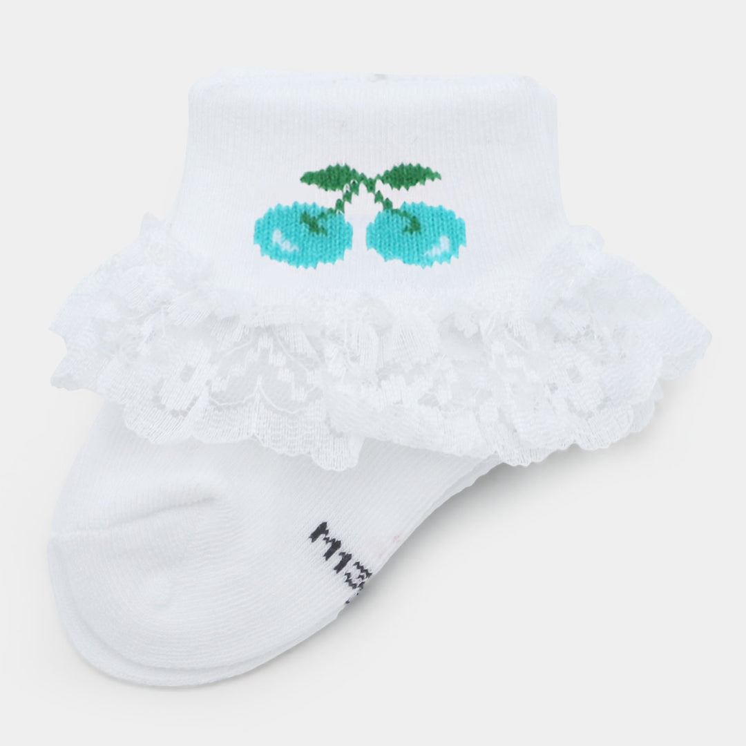 Baby Cotton Lace Frill Socks | 4M+