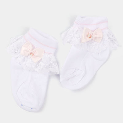 Baby Cotton Lace Frill Socks | 4M+