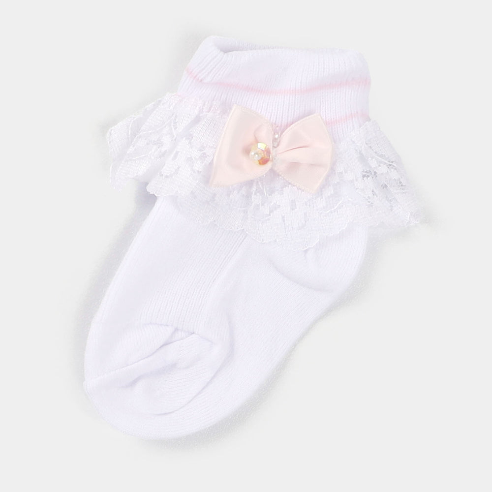 Baby Cotton Lace Frill Socks | 4M+