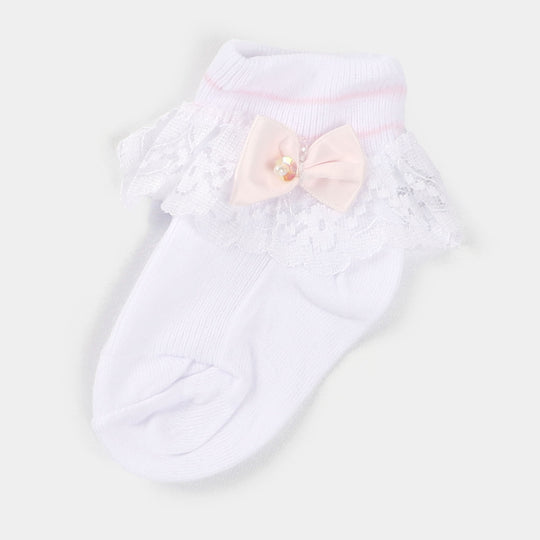 Baby Cotton Lace Frill Socks | 4M+