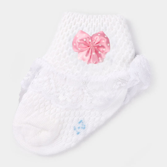 Baby Cotton Lace Frill Socks | 4M+