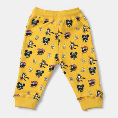 Infant Boys Terry Sleeping Pajama Mickey & Friends-Citrus