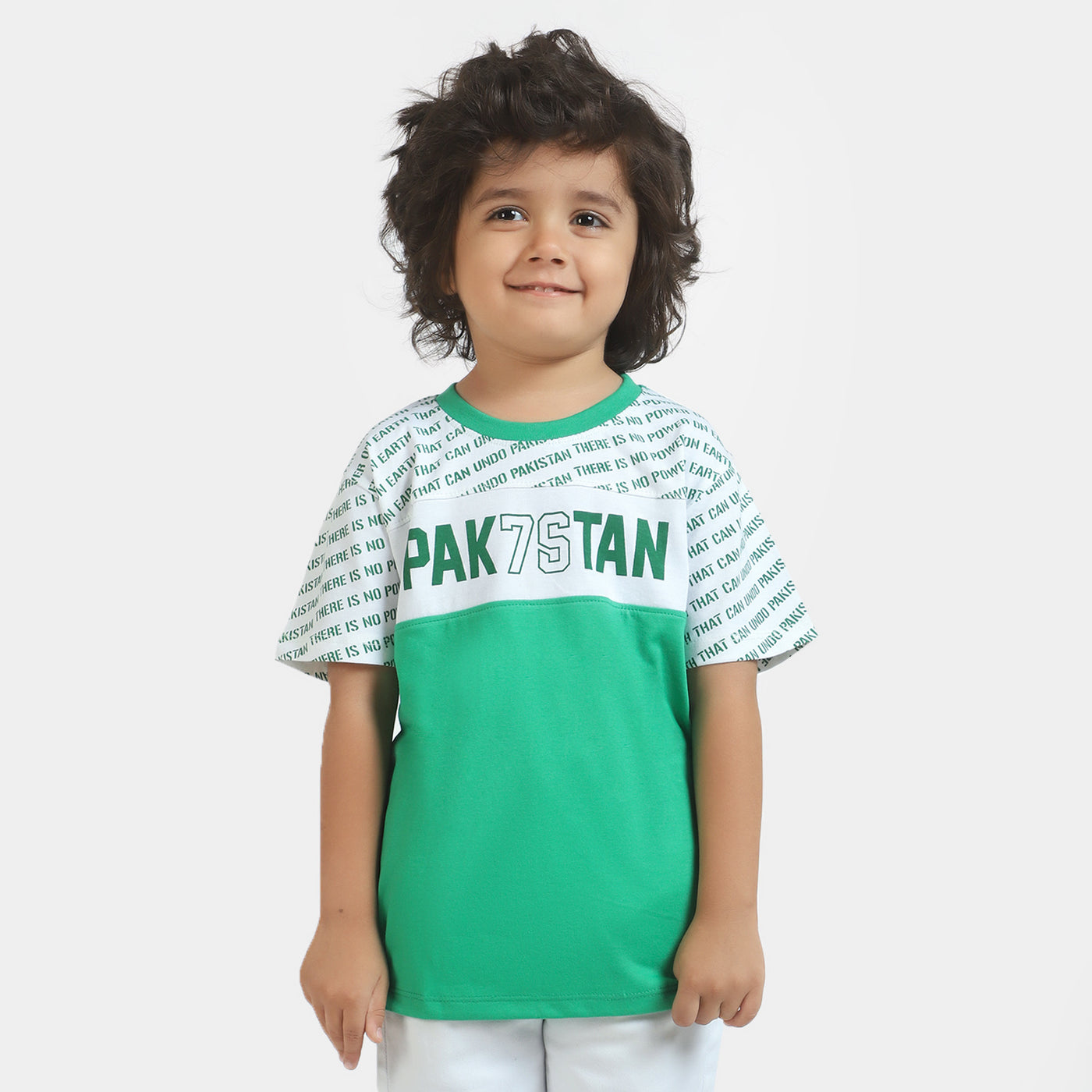 Boys T-Shirt H/S Pakistan 76- Fern Green