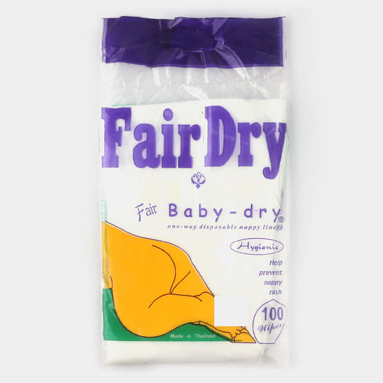 Fair Baby Dry Nappy Liner 100PCs