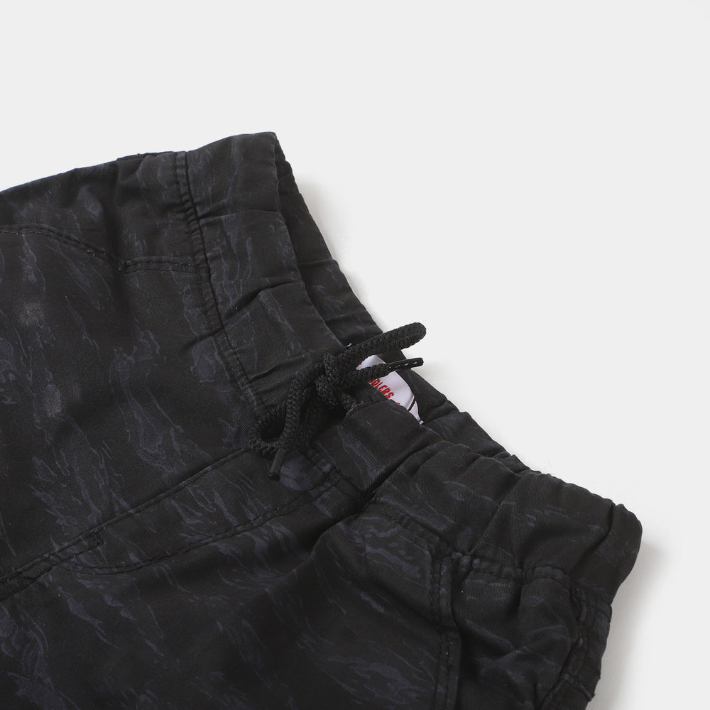 Boys Short Cotton CAMU - BLACK