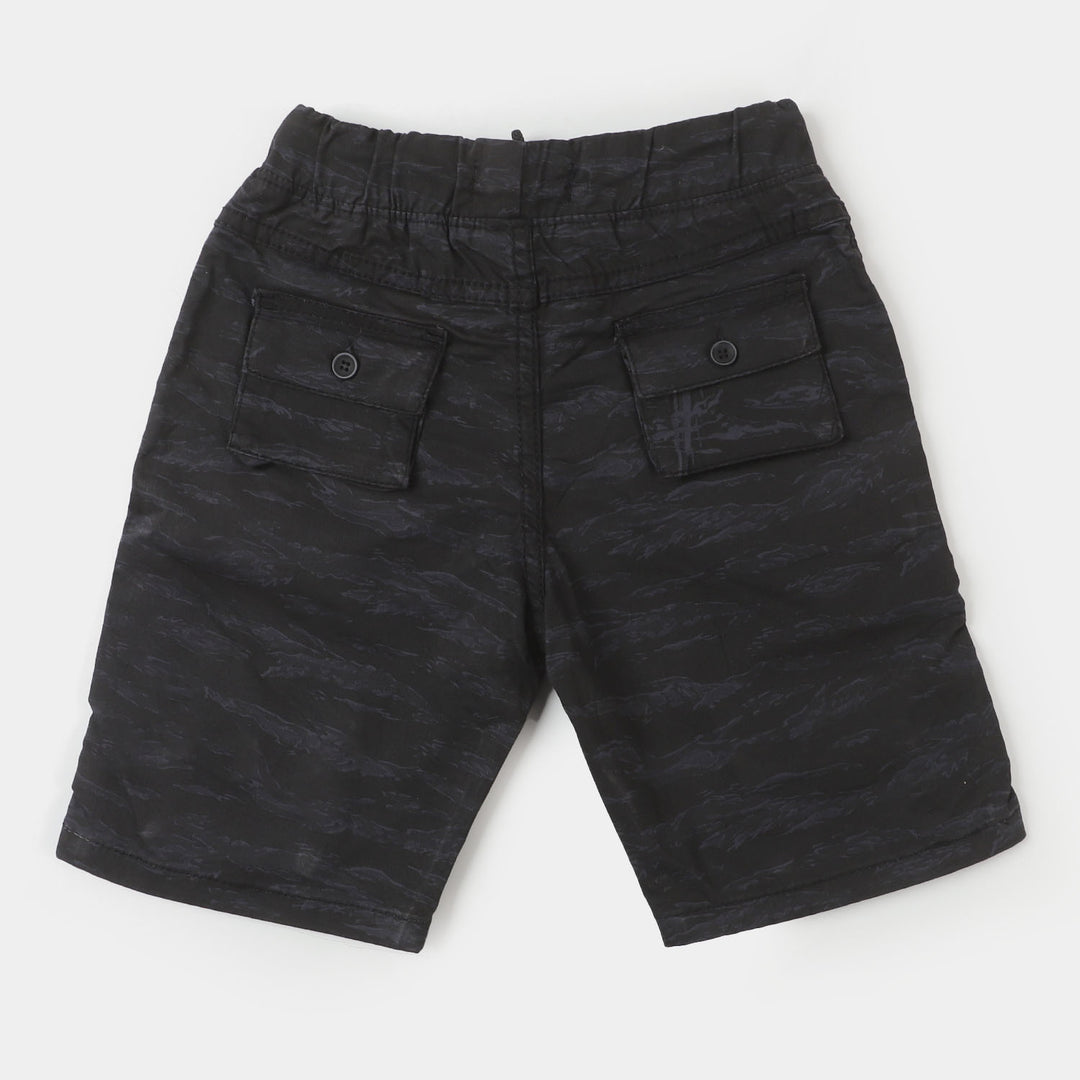 Boys Short Cotton CAMU - BLACK