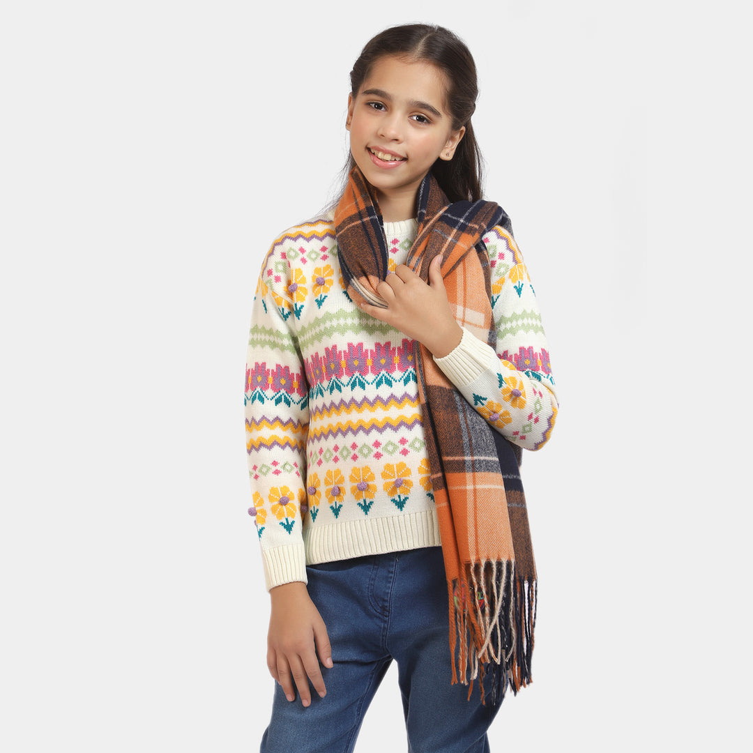 Girls Woolen Scarf Shawl Wrap