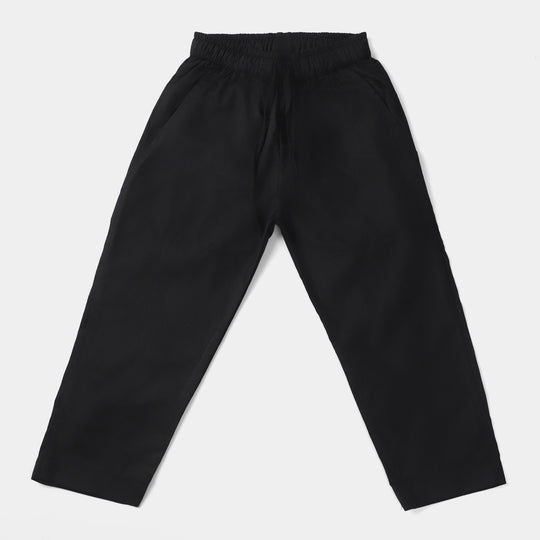 Boys Poly Viscose Pajama -Black