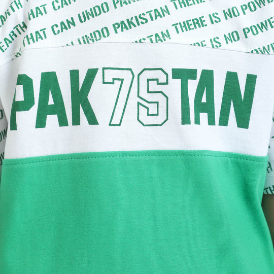 Boys T-Shirt H/S Pakistan 76- Fern Green