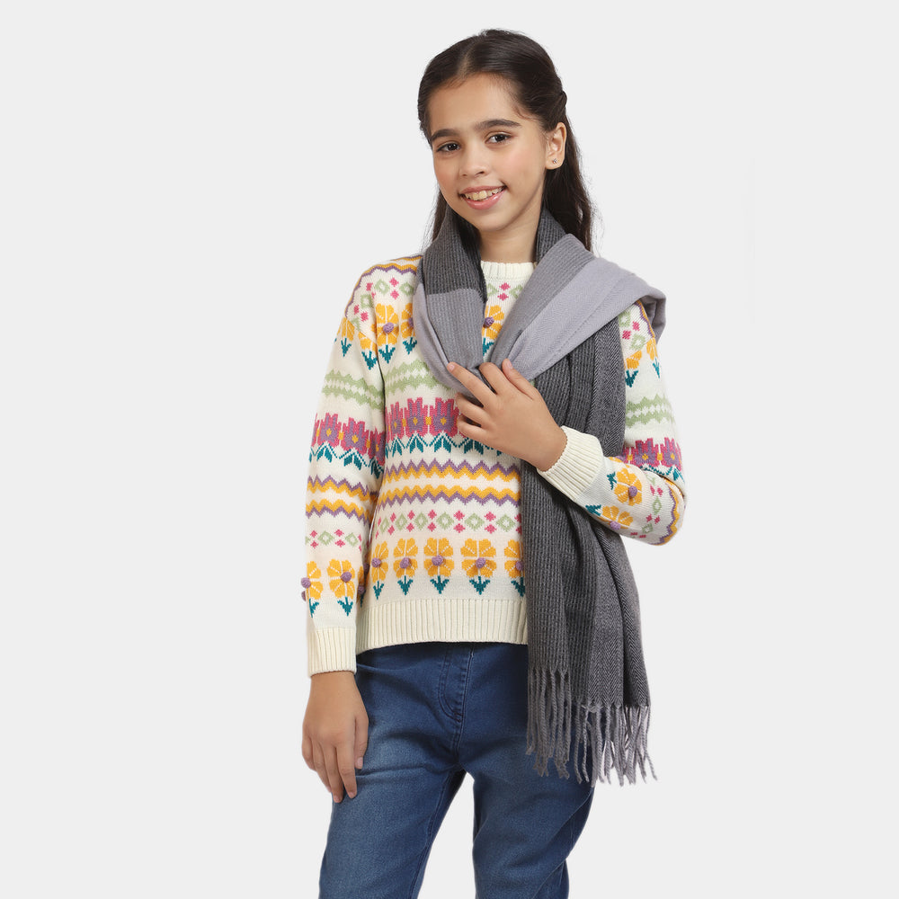 Girls Woolen Scarf Shawl Wrap