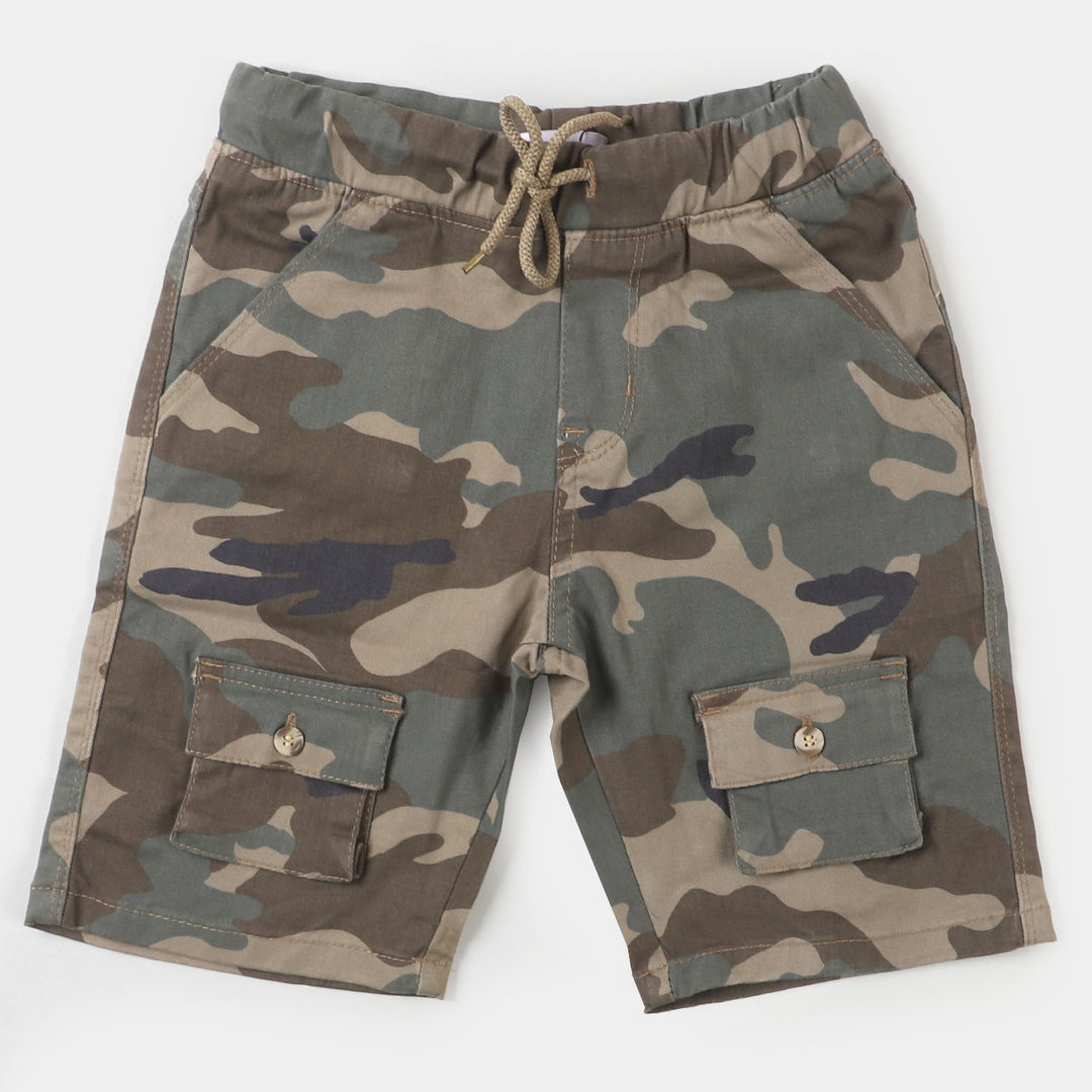 Boys Short Cotton CAMU - BROWN