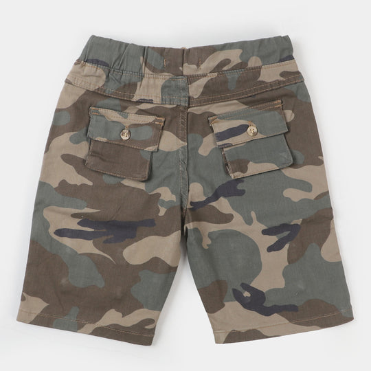 Boys Short Cotton CAMU - BROWN