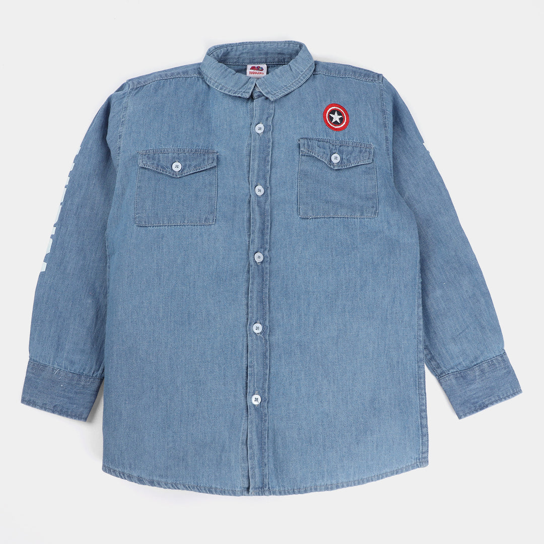 Boys Denim Shirt - Light Blue