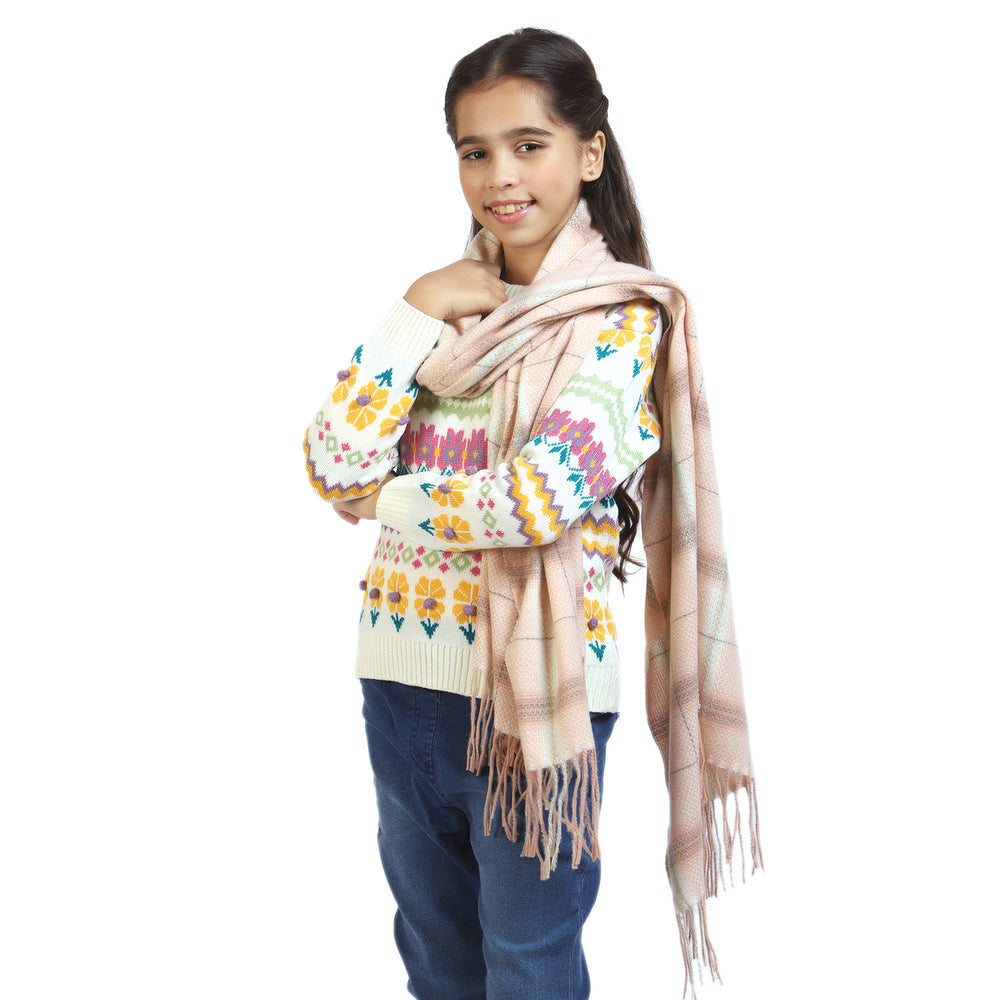 Girls Woolen Scarf Shawl Wrap