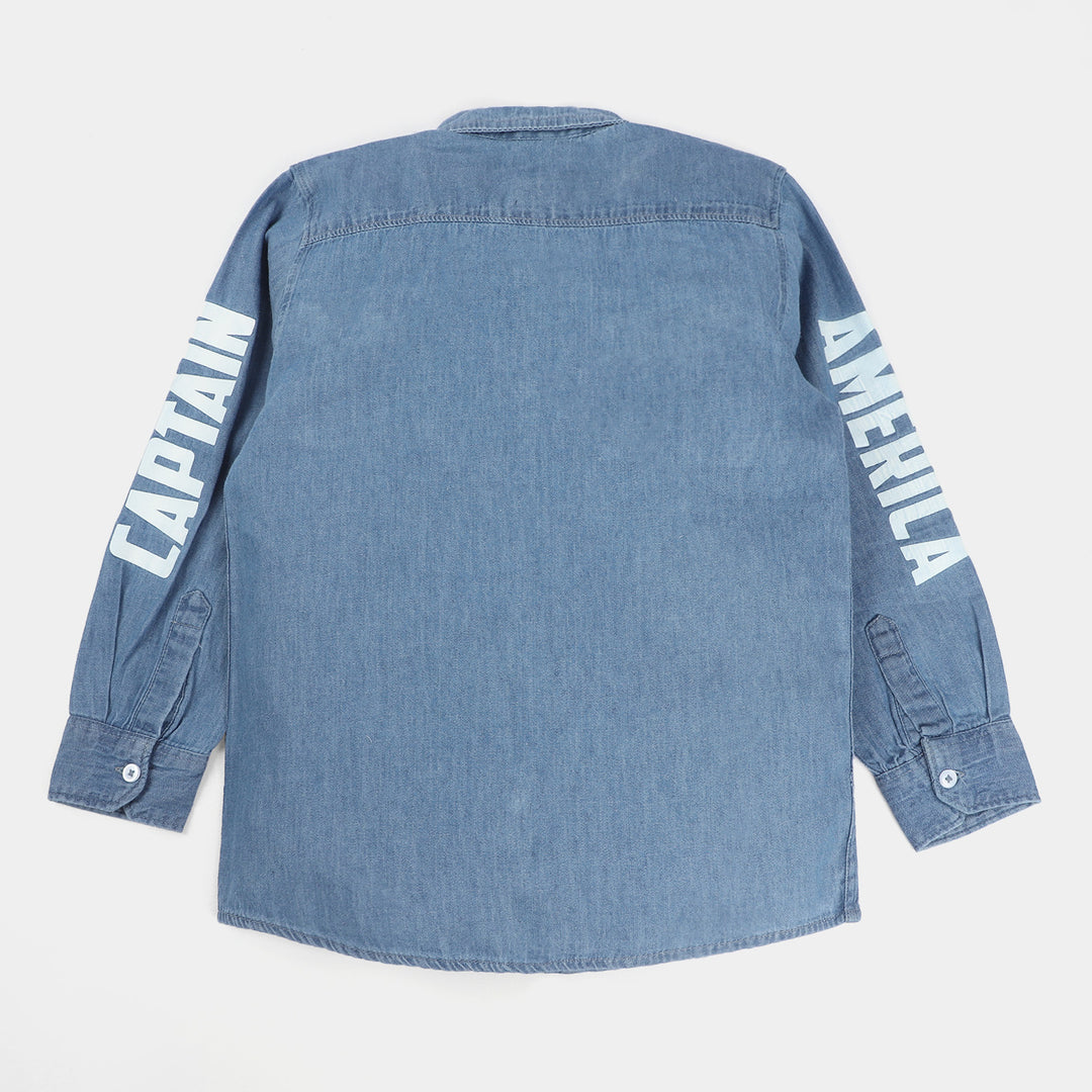 Boys Denim Shirt - Light Blue