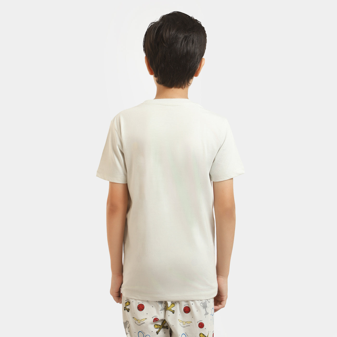 Boys Knitted Night Wear Suit  - Barley White