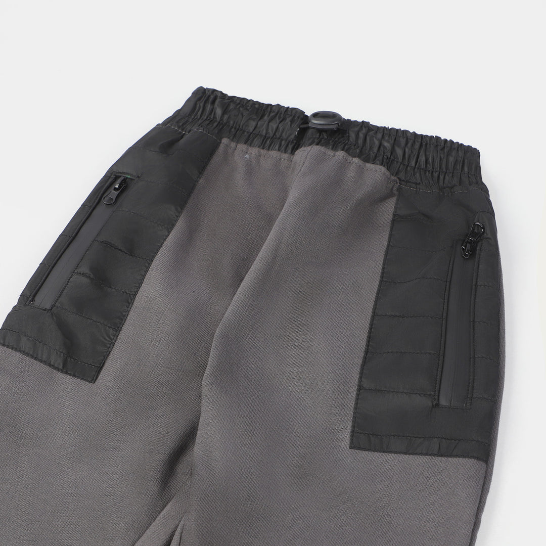 Boys Terry and Fleece Pyjamas Parachute-D Grey