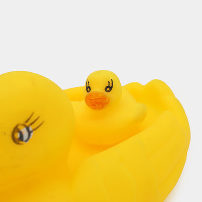 Rubber Soft Duck Bath Toys With Sound | 4PCs