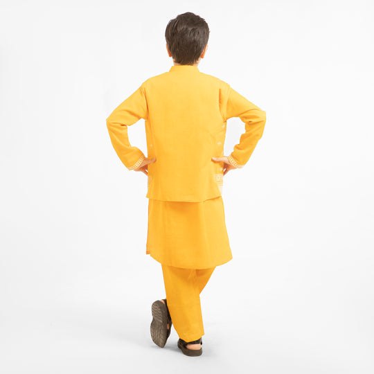 Boys Cotton 3PCs Suit - Citrus