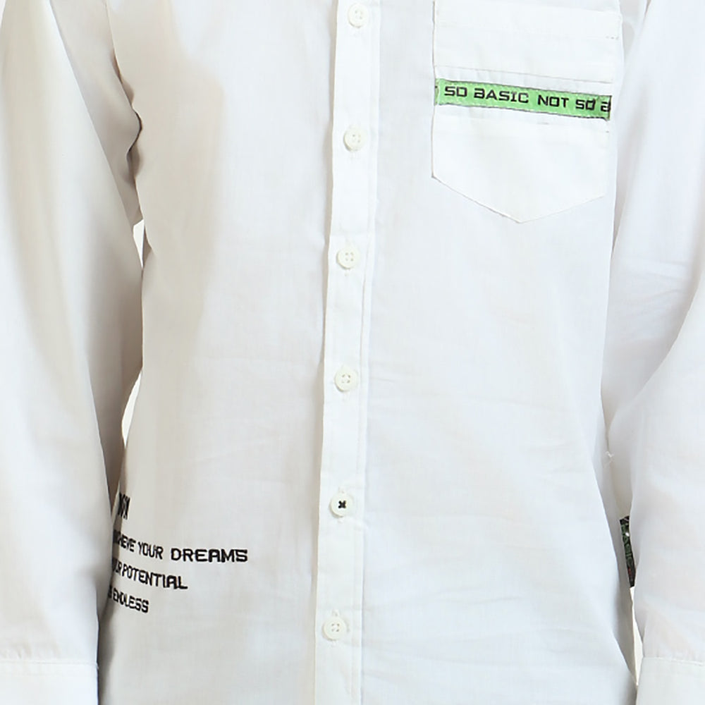 Boys Cotton Casual Shirt NOW  - White