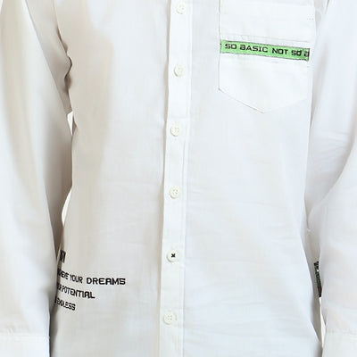 Boys Cotton Casual Shirt NOW  - White