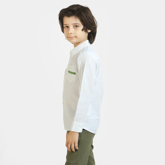 Boys Cotton Casual Shirt NOW  - White