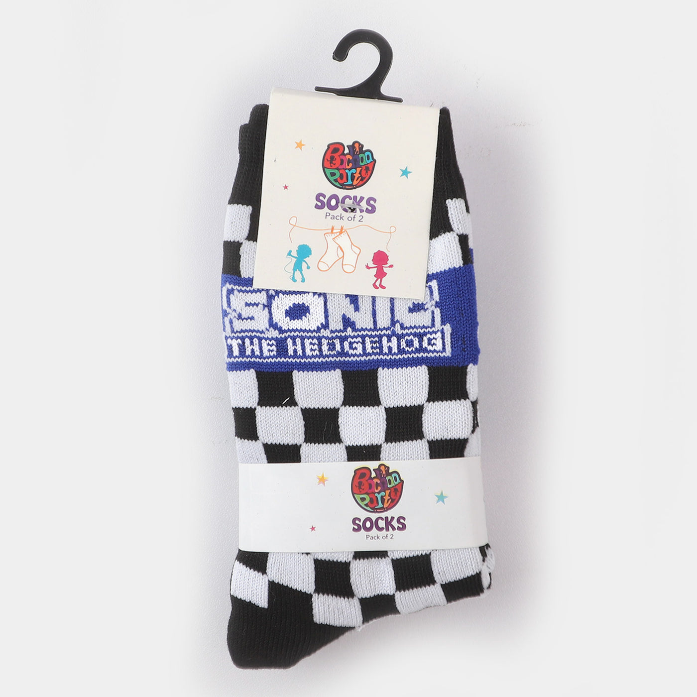 Boys Socks Pack of 2 Sonic-Mix